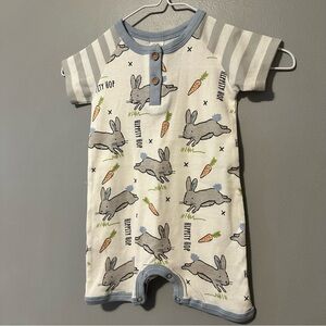 Tesa Babe Easter Parade Henley Shortie Romper NWT